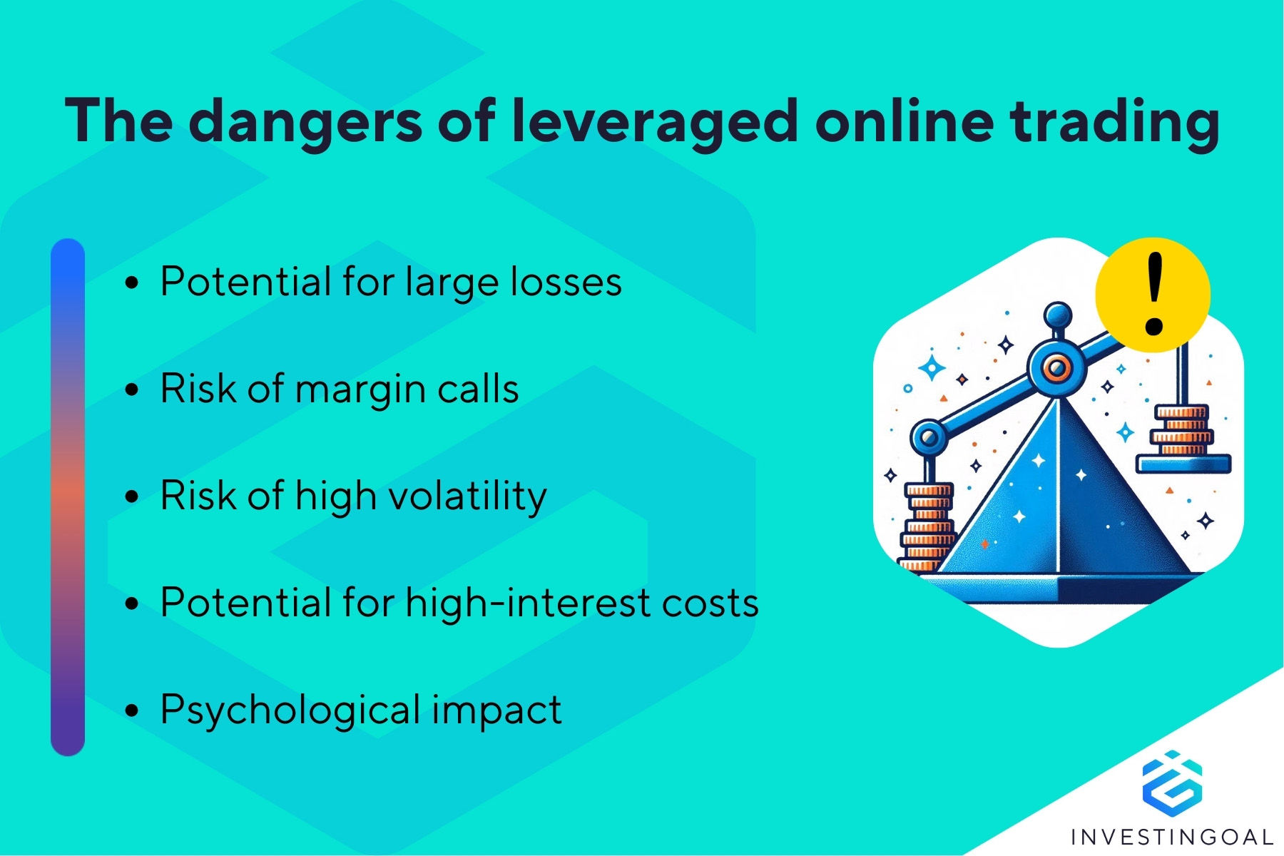 What are the dangers of high leverage in day trading?